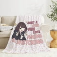 thumbnail image 4 of Just A Girl Who Loves Anime & Sketching Blanket Throw, The Best Daugther Girl''s Birthday Gift, Flannel Fleece Micro Lightweight Soft Cozy Blanket for All Season in Home Bed Sofa Chairs Dorm 80"x60", 4 of 6