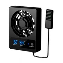 Smart Cooling Fan for Reptile Tank with LED Display Strong Wind Ventilation Fan Low Noise Cooling Fan(Fahrenheit)