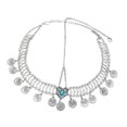 thumbnail image 5 of Milageto Head Chain Jewelry Bohemian Boho Fashion Headband for Bride Belly Dance Prom Argent, 5 of 8