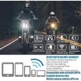 thumbnail image 5 of Auriculares Bluetooth 5.0 para casco de motocicleta, auriculares estéreo inalámbricos con micrófono manos libres, auriculares ultrafinos y cómodos con reducción de ruido, auriculares compatibles con a, 5 of 5