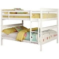 thumbnail image 1 of BOWERY HILL Full Over Full Bunk Bed in White, 1 of 3