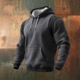 thumbnail image 4 of Men's Cargo Hoodies Sweatshirts Tactical Pullover Casual Gym Athletic Loose Hooded Sweatshirts Gray 2XL, 4 of 4