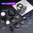 thumbnail image 4 of Electric Shaver for Bald Men, 6 in 1 Electric Razor with Ergonomic Design for Easy Handling, Lithium Power Cordless Charge for Up to 90 Minutes of, 4 of 5