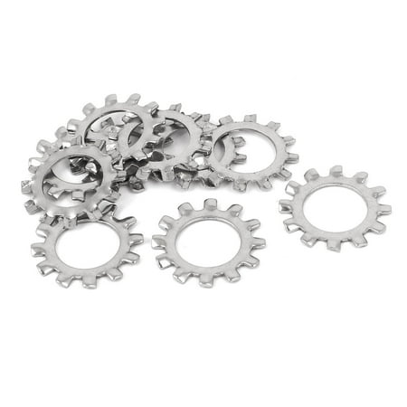 

M12 304 Stainless Steel External Star Lock Washers 10 Pcs