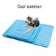 thumbnail image 3 of Estera de enfriamiento para perros Almohadilla de enfriamiento para dormir Manta fresca de seda de hielo lavable para sofá cama de perrera oso de fresa  Hogar, 3 of 5