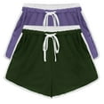 thumbnail image 2 of YOIAVAIOY Womens Mesh Running Shorts 3 Inch Quick Dry Lightweight Shorts Gym Workout Athletic Shorts with Pockets Purple XXL, 2 of 6