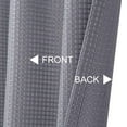 thumbnail image 3 of Tzou Kitchen Tier Curtains for Living Room Waterproof Window Curtains for Bathroom Waffle Weave Texture Grey 30"x30"x2, 3 of 6