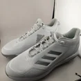 thumbnail image 4 of New Adidas Icon 7 Shoes Sz 14 Silver Plastic Cleat Men White Baseball Sneakers, 4 of 6