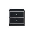 thumbnail image 4 of Mesa Casafoyer Jabir con 2 cajones, detalles de madera, negro y plateado, 4 of 5