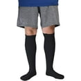 thumbnail image 5 of 6 Pairs Men's Athletic Sport Tube Socks 10-15 Over the Calf - Big & Tall 10-15 Big & Tall Over-the-Calf (31") Black (31"), 5 of 7