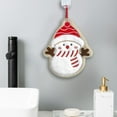 thumbnail image 2 of Luoshdecor Christmas Hanging Dish Towels,10 in Cute Plush Xmas Tree Snowman Stocking Elk Santa Shape Towels Gift for Kitchen Bathroom, 2 of 6