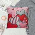 thumbnail image 2 of RUIYC Love Heart Throw Pillow Covers Pink Valentine’s Day Pillow Cases Housewarming Quotes Home Decorative Lumbar Pillow Covers, 2 of 5