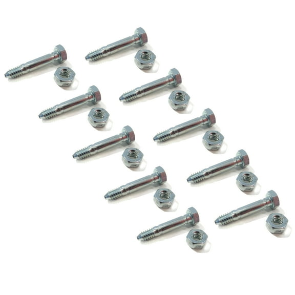 The ROP Shop (Pack of 10) Shear Pin Bolt & Nut for Ariens - Gravely 53200500 Snow Blower