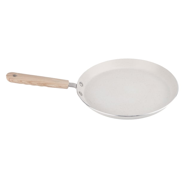 Poêle à Crêpes Antiadhésive avec Poignée Qui Reste Froide, Poêle à Frire en Aluminium pour Œufs, pour Petit-Déjeuner, Type Cuisinière à Induction à Feu Ouvert