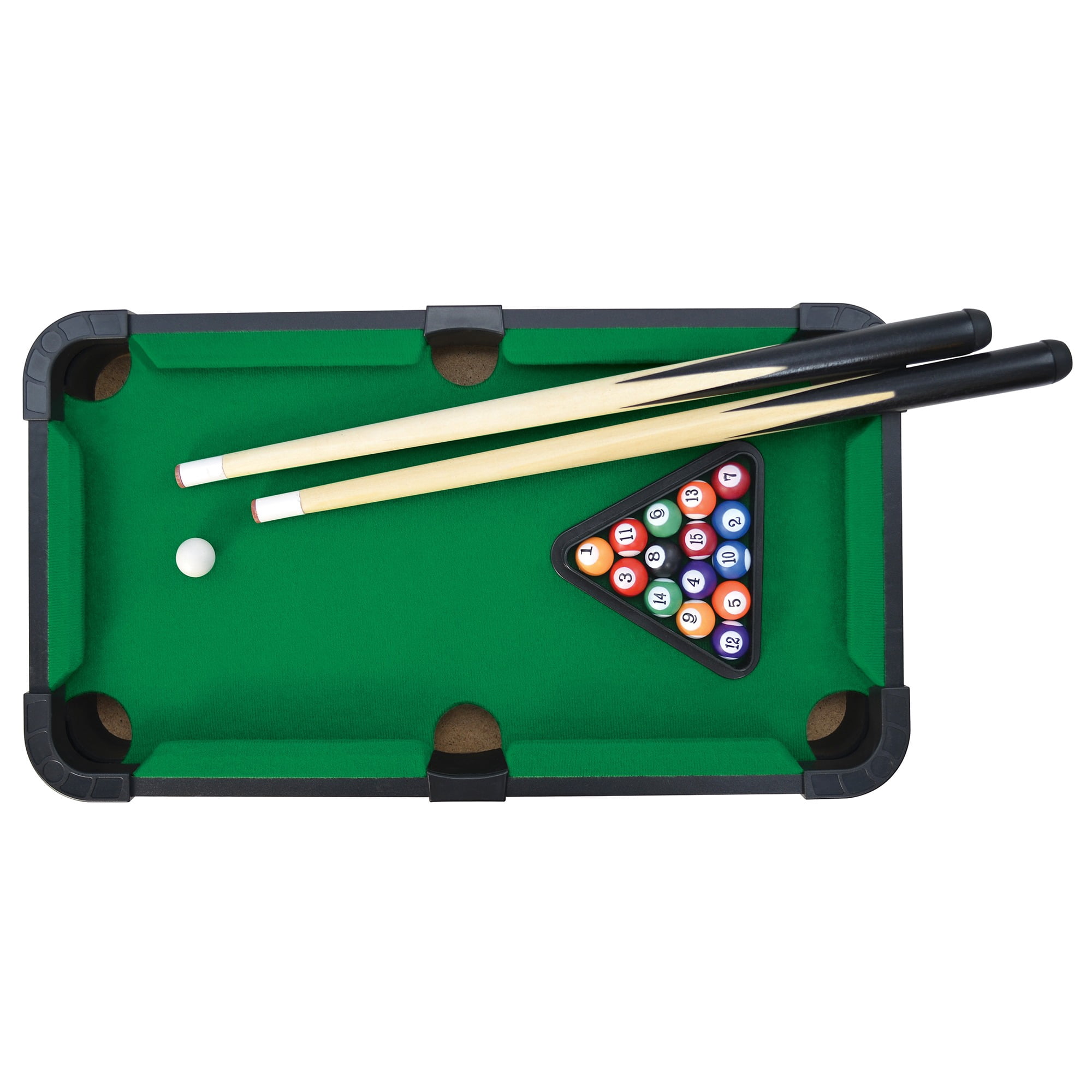 Ambassador Games: Tabletop Pool - 20" - Compact Traditional Billiards Arcade Game, Quality Wood, Mini Classic Game Set, Adults & Kids 3+, 2 Player