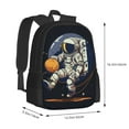thumbnail image 3 of XMXT Travel Laptop Backpack for School Work, Cartoon Floating Astronaut Large Capacity Bookbag Travel Bag Backpacks for Women Men, 3 of 9