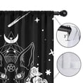 thumbnail image 4 of Blackout Kids Curtains,Black Gothic Cat Rose Moon Pattern Childrens Insulated Curtains Set Of 2,Bedroom Essentials,Toddler Room Decor 52x84in(132x213cm), 4 of 5