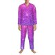 thumbnail image 3 of Balery Pink Purple Glitter Pijama para Hombre de Dos Piezas con Manga Larga, Conjunto de Dormir y Descanso Suave con Bolsillos-X-Large, 3 of 6