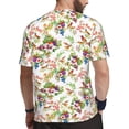 thumbnail image 2 of Wukai Wild Exotic Birds And Flowers Print Men's Short-Sleeved Mesh T-Shirt,Quick-Dry Short Sleeve Workout T-Shirt-X-Small, 2 of 8
