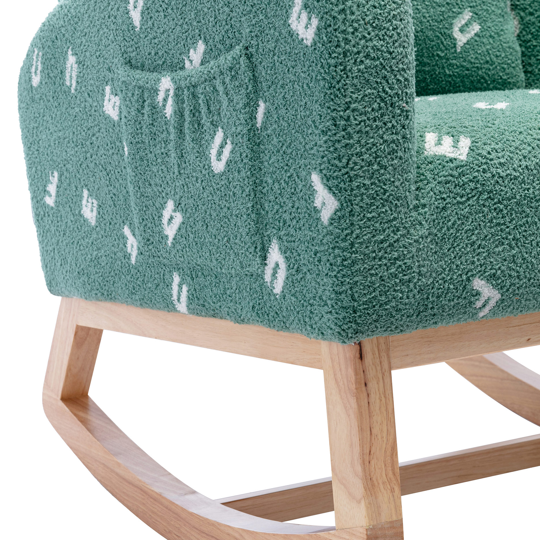 26.8"W Rocking Chair for Nursery / Comfortable Foam Filling