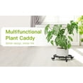 thumbnail image 6 of 2 Pack Dia.18.1" x 3.5" H Round Plant Caddy with Wheels, Fully Assembled, Heavy Duty Construction, 300 Lbs Capacity, Load-Bearing Wheels with Brakes, No Installation Required, 6 of 9