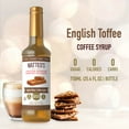 thumbnail image 2 of Matteo's Sugar Free Coffee Syrup, English Toffee, 750mL, 0 Calories, 0 Sugar, (Single Bottle), 2 of 5