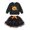 Black, variant on Girl Halloween Outfit, Pumpkin Bat Sweatshirt & Skirt Set Long Sleeve Orange Tulle Tutu Skirt Cute Fall Halloween Clothes