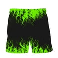 thumbnail image 6 of Stamzod Men's Causal Shorts Flame Digital Patterns Print Lightweight Streetwear Swim Trunks Plus Size Quick Dry Beach Shorts, 6 of 7