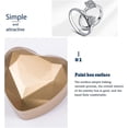 thumbnail image 4 of Caja de Terciopelo CHAO para Anillos con Luz LED Corazón Rosa, 4 of 5
