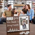 thumbnail image 5 of Wedding Anniversary Idea for Wife Gifts for All Anniversaries, 10 Year Tin Gift for Couples Him Her Husband, Aluminum Sculptures Family Tree Picture Frame Keepsake Decor Sculptures DIY Personalized, 5 of 7