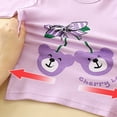 thumbnail image 4 of TOWED22 Toddler Baby Girl Boy Fall Winter Clothes 2pcs Long Sleeve Sweatshirt Tops Elastic Waist Pants Set Funny Print Outfits Clothing(Purple,6-7 Y), 4 of 9