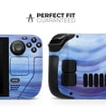 thumbnail image 2 of Design Skinz - Compatible with Steam Deck - Skin Decal Protective Scratch-Resistant Removable Vinyl Wrap Cover - Vivid Agate Vein Slice Blue V5, 2 of 5