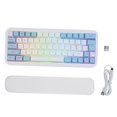 thumbnail image 2 of Teclado Mecánico Inalámbrico RGB 63 Teclas Sunnimix Portátil para Juegos Blanco, 2 of 7