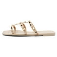 thumbnail image 2 of LAVRA Women's Jelly Studded Sandals Summer Flip Flop Gladiator Shoes, 2 of 4