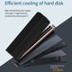 thumbnail image 5 of Cateissary Enfriador NVMe SSD en forma de rejilla para transferencia rápida de calor y protección de tubos de calor de cobre NVMe 2280 SSD Electrónica negro, 5 of 6