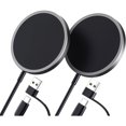 thumbnail image 1 of HAYANMag-Safe Charger 2-Pack 15W, Magnetic Wireless Charger Fast Charger Pad Compatible with MagSafe Charger, iPhone 16/16 plus/16 Pro/16 Pro Max/iPhone 15/14/13/12 Mini Mag Charger Airpods Black, 1 of 1
