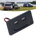 thumbnail image 4 of Car USB Charger, Dual Port Cars Chargers 12V-24V 5V Output Quick Charge With Blue LED For RV, 4 of 8