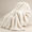Cream White-Throw(50" x 60"), variant on Faux Throw Blanket For Couch Warm Plush Striped Sofa Bedroom Living Room 50 * 60 Inches Blue