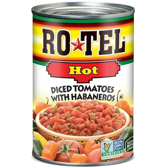 2-Pack RO-TEL Hot Diced Tomatoes with Habaneros, 10 oz