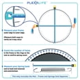 thumbnail image 2 of Plexalife Trampoline Replacement Mat with Sturdy 72 V-Rings - Jumping Mat Compatible with 14ft Round Frame & 5.5" Springs - Ultra Durable PP, High Elasticity, UV & Water Proof, 2 of 5