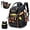 Black, variant on 52 Pockets Tool Bag Backpack for Men Tool Backpack Heavy Duty Storage Organization Tool Bags Heavy Duty with Waterproof Molded Base for Electrician Repairman Industrial & Construction Work Black