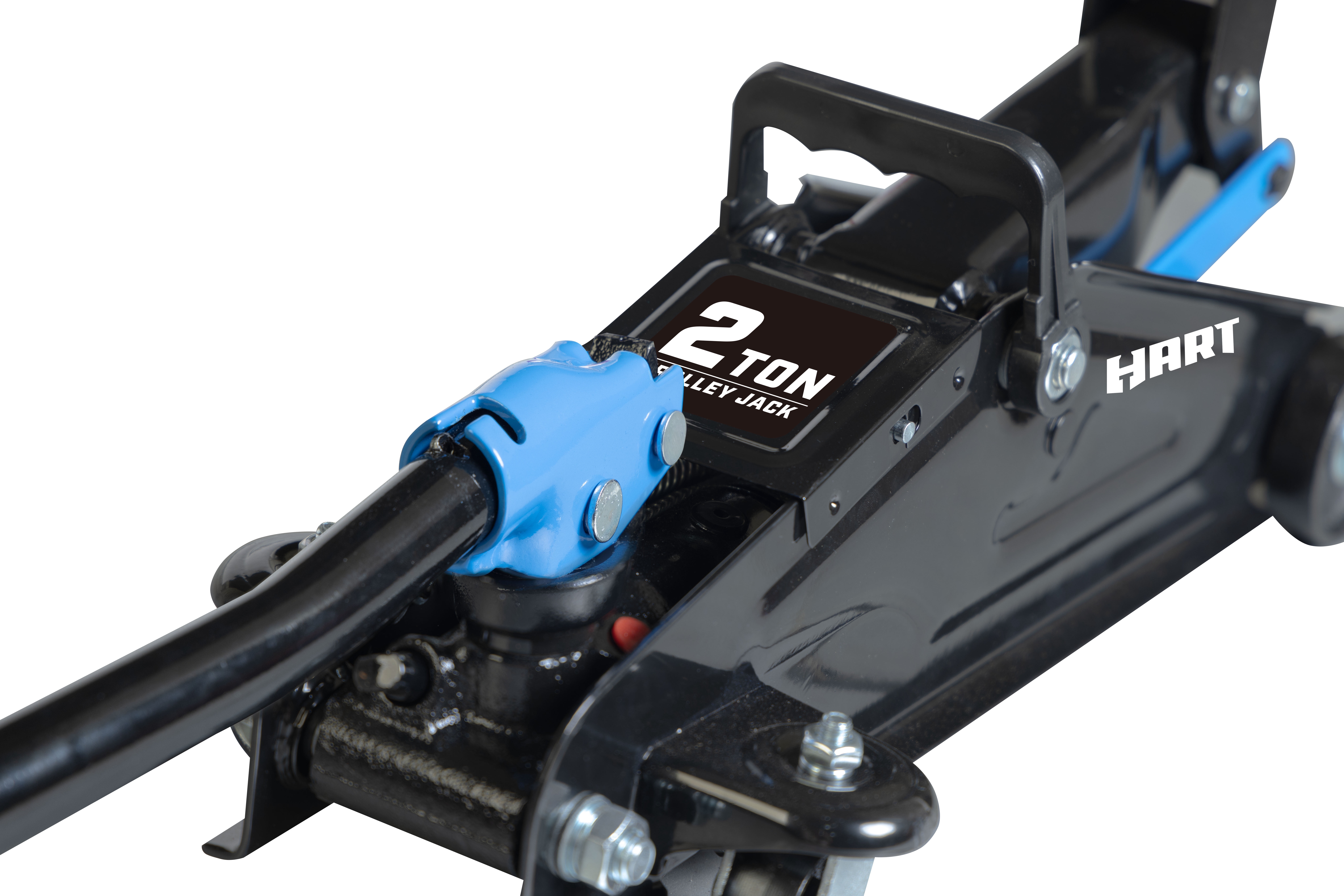 Hart T820050R Lifting Trolley Jack with 360 Degree Swivel Handle, 2 Ton Black