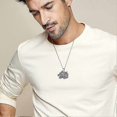 thumbnail image 2 of Men's Vintage Necklace Stainless Steel Viking Pendant Necklace Amulet Necklace Birthday Gift for Father Son, 2 of 4
