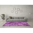 thumbnail image 3 of Ahgly Company Indoor Square Abstract Purple Modern Area Rugs, 5' Square, 3 of 4
