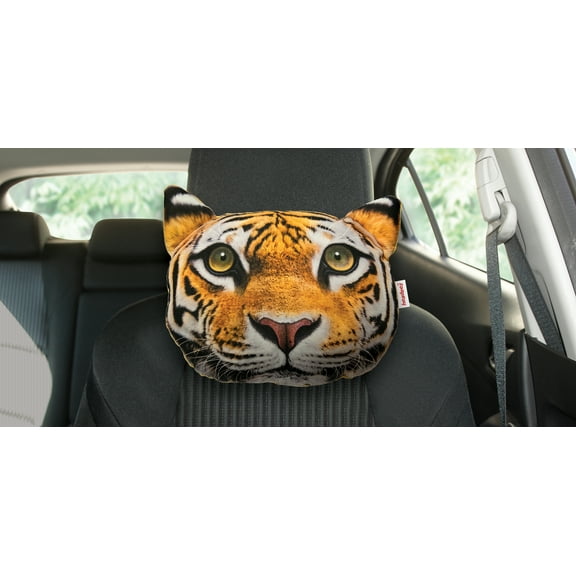 Dash Designs Headeez Headrest Pillow Tiger-Keanue Twin Pack