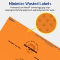 thumbnail image 5 of Avery Printable Rectangle Labels, Bright Orange, 2" x 6", 40ct, 5 of 11