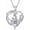 B02 February, variant on 925 Sterling Silver Book Lover Necklace Reading Pendant for Women Christmas Graduation Gift Jewelry for Student Friends Classmate Book Lover