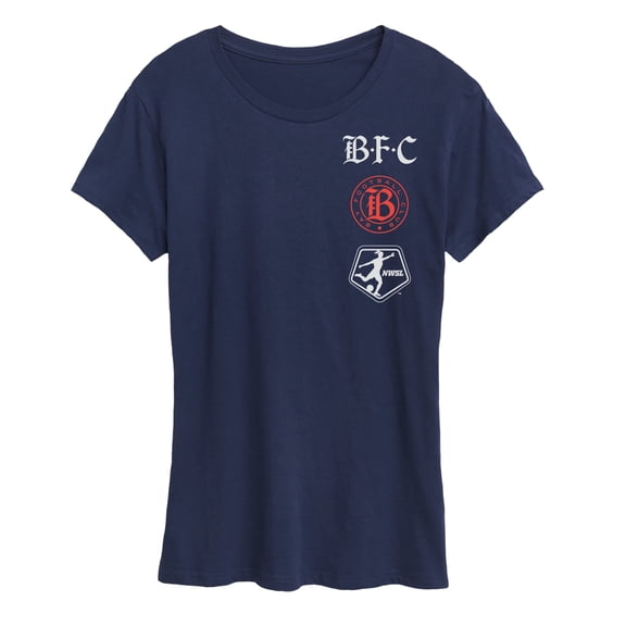 National Women's Soccer League - Bay FC Stacked Logos Short Sleeve Graphic T-Shirt
