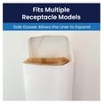 thumbnail image 4 of Waxed Receptacle Liners, 250 Count - Feminine Hygiene Waste Bags, 9.25 x 10.5 x 3.25 in, Leak-Proof Sanitary Disposal Bags for Public Restrooms, 4 of 6