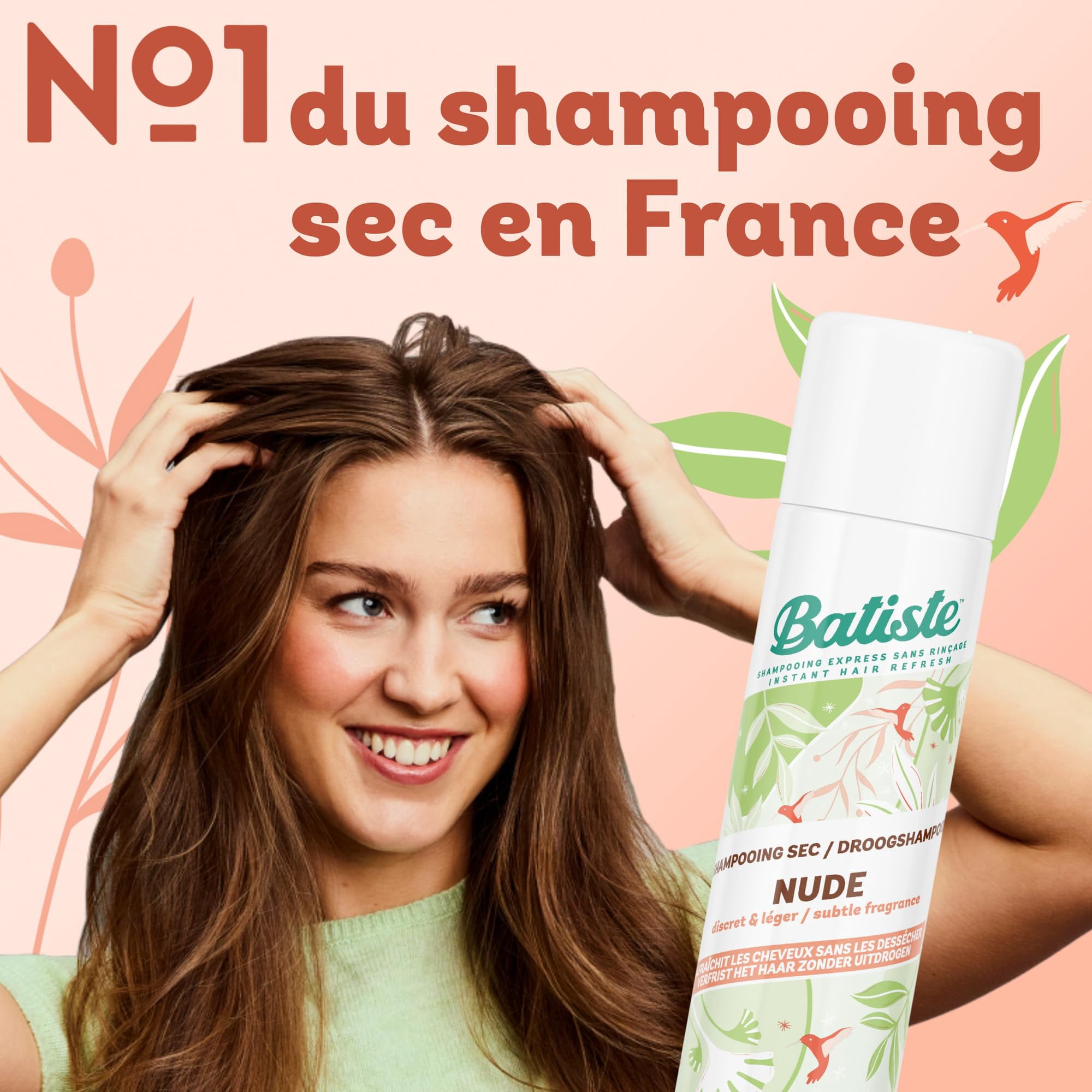 Batiste Shampoo Dry Bare 6.73 Ounce 200ml 2 Pack